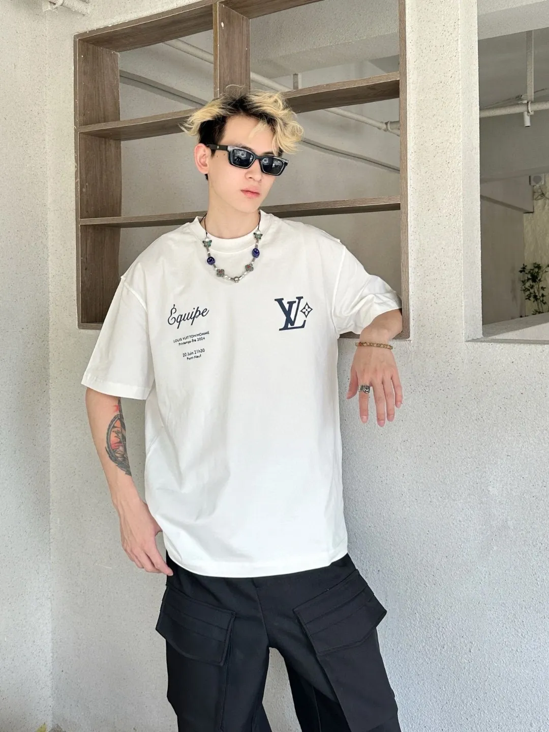 Louis Vuitton/Louis Vuitton Fei Dong’s first show limited printed short-sleeves